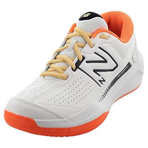 New Balance Tênis feminino 696 V5 Hard Court, Sal marinho/libélula néon, 8.5