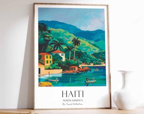 Affiche Haïti sur toile A0 pour embellir un mur vide et salon sans vie