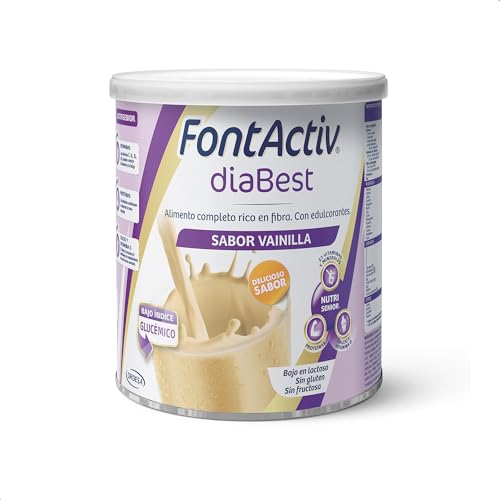 Imagen de FontActiv diaBest Vainilla 400g Suplemento Nutricional con Fibra de Bajo Índice Glucémico para Adultos y Mayores