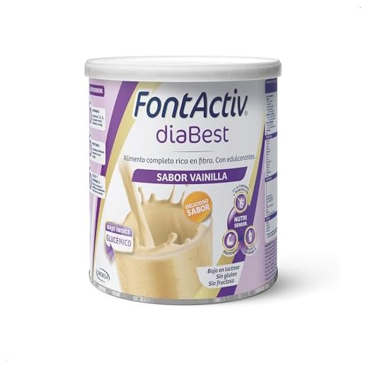 FontActiv diaBest Vainilla | 400g | Suplemento Nutricional con Fibra de Bajo Índice Glucémico para Adultos y Mayores