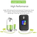 4G LTE Wi Fi Mobile Hotspot, Portable Wi Fi Hotspot for Travel, 10 Connected Devices, Cordless Internet Router Devices with SIM Card Slot, for Europe Africa Southeast Asia - Image 3