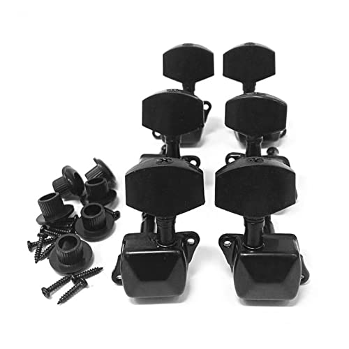 Tuner Mécanique Tête 6 PCS Guitar String Tuning Peg Accordeur Bouton Semi-fermé pour Guitare (Color : BK-A) - Les Beatles, Paul McCartney, John Lennon, RIngo Starr, George Harrison Tuner Mécanique Tête 6 PCS Guitar String Tuning Peg Accordeur Bouton Semi-fermé pour Guitare (Color : BK-A) – Image 3