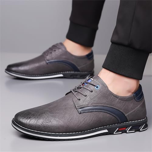 Image of Men's Oxford Casual Dress Shoes Classic Tuxedo Lace-up Lightweight Formal Loafers
