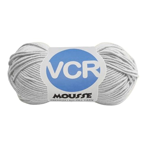 Image of VCR 4ply White Yarn, 100 Grams Hank, 190 Meters Length, Acrylic Ball for Crochet and Knitting, Soft Crosia Threads, Pack of 1 Yarn, Suitable for DIY Crafts