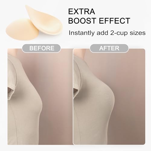 Image of FOOT OF THE TREE Super Thick Bra Pads Inserts 3 Pairs Removable Breast Enhancers Push Up Bra Cups Paddings
