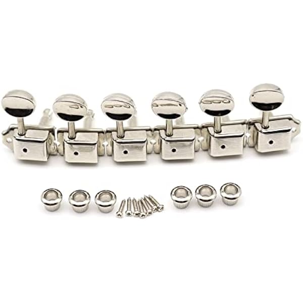 Tuner Nikiel Split Shaft Vintage Guitar Tuning Keys Pegs Tunery Gitara Głowice maszynowe do St tl Gitara Elektryczna Gitara Tunery
