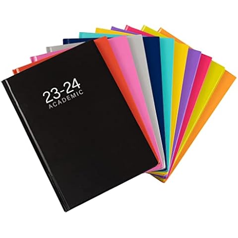 2023 2024 Academic A5 Week to view Diary School Planner Student Teacher Year w2v (Purple) Cover