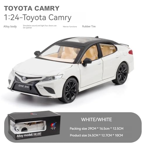 Image of 1:24 Toyota Camry Die-Cast Model Toy Car - Premium Alloy Metal Sedan with Pull-Back Action, Openable Doors & Realistic Interior