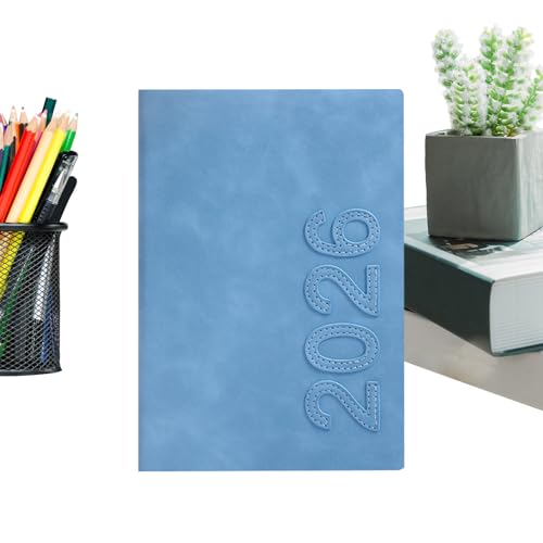 Agenda planificadora 2026 con páginas mensuales para trabajo empresarial diario