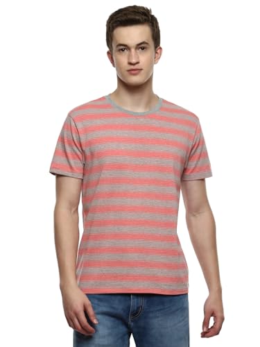 Image of hummel Streak Men's Regular Fit Crew Neck Striped Casual T-Shirt