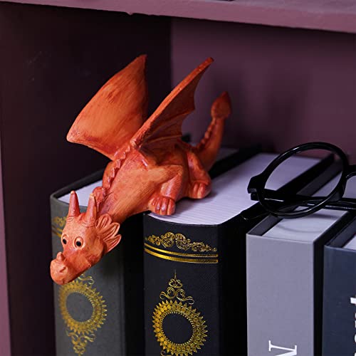 Luolao Small Dragon Figurines Decor, Cute Dragon Statues For Bookshelf And Desk, Unique Home Decor Gifts For Welsh Or Dragon Lover #TOP5