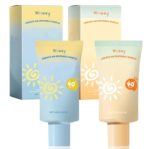 Lote 2 Protector Solar Infantil SPF 90+ - Máxima Protección UV para Niños Piel Sensible, Textura Ligera No Grasa Sin Microplásticos - Perfecto Viajar y Deporte - 40g Cada