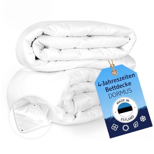 4-Jahreszeiten Bettdecke 155x220, Ökotex 100, 2-lagige Decke von...