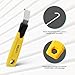 LitKiwi Vinyl Siding Removal Tool,Straight Non-Slip Grip Handled,Silicone Protective Handled,for Installation and Repair Vinyl Sidings Without Damaging Sidings,Siding Zipper Tool-Yellow