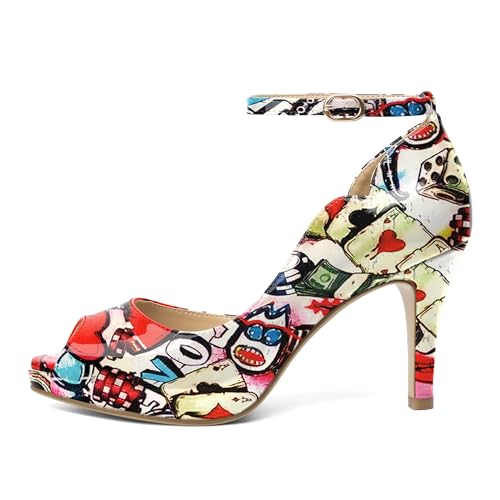 Image of AUMOTED High Heels Pumps Platforms Shoes for Party Daily 3.4 inch Dressy Pumps
