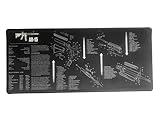 36'x16' Extra Large Thickened Gun Cleaning Mat Anti-Slip Rubber Back
