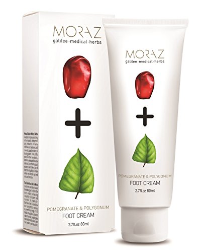 Moraz Foot Cream Pomegranate Extract - Made with Traditional Medicinals, Foot Cream with Pomegranate and Polygonum, 80ml
