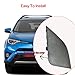 Fimblo 2Pcs Left Right Front Bumper Tow Hook Eye Cover Compatible with Toyota RAV4 2016 2017 2018 OE Number 532860R080 532850R080 Automotive Accessories