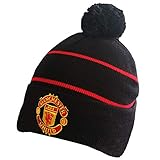 ZQfans FC Soccer Team Embroidered Winter Hat for Men Women Fashionable Knitted Beanie Hat Unisex (Manchester United, 8.7
