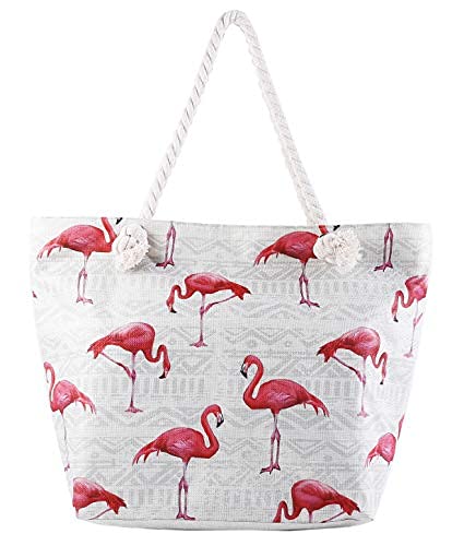 Genovega Large Beach Bag for Women, Waterproof Sandproof with Pocket Zipper Tote, Travel Utility Swim Pool Bags Tote - Image 4