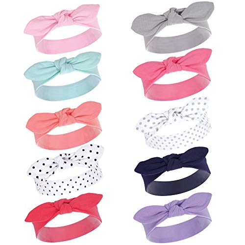 Image of Hudson Baby Cotton and Synthetic Headbands, Size 0-24 Months