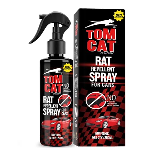 Image of Shadow Securitronics Tom CAT No Entry Rat Repellent Car Spray Highly Effective Easy to use, Odour Free Rodent Repellent Spray for Cars 250ml |(Pack of 1) - Formulation 3X