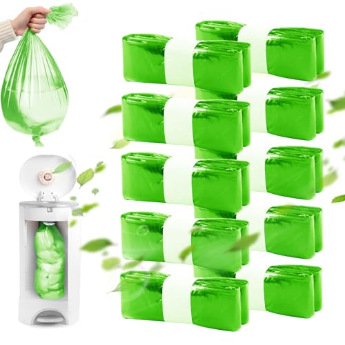 Herspany Grüne Windeleimer Nachfüllkassetten 10 Stück