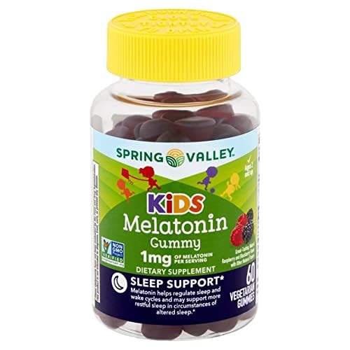 Vegetarian Melatonin Gummies for Kids, Sleep Support, 60 Ct + Your Vitamin Guide