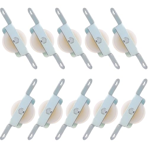 Beimus Kits de polea de toldo de acero de plástico resistente para reparación de toldos al aire libre y mantenimiento de patio, mantenimiento de paraguas al aire libre