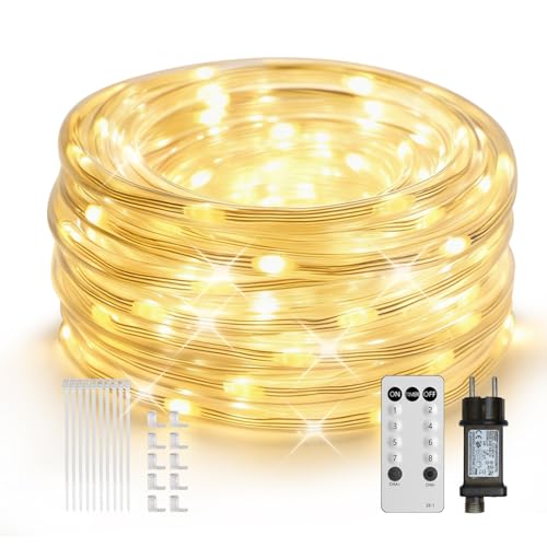 ICRGB Tube lumineux à LED Extérieur, 10M 200 leds Tubes Lumière Lumineux Etanche Intérieure...