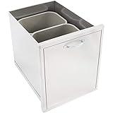 Blaze 20-inch Roll-out Double Trash / Recycling Bin - Blz-trec-drw