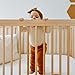dadada Baby Soho 3-in-1 Convertible Wooden Crib to Toddler Bed - Made in Italy, GREENGUARD Gold Certified, Baby-Safe Finish, Handcrafted Beechwood, Modern Design, 3 Adjustable Heights (Natural)