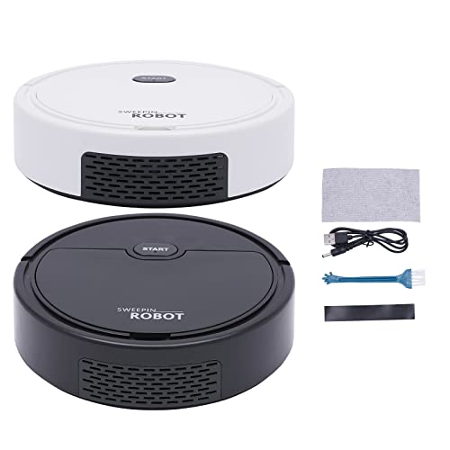 Queeucaer Staubsauger Roboter mit Absaugstation Saugrobote Saugroboter Kehrroboter Mit Wischfunktion Absaugstation500pa, Kunststoff,Weiß,für Ihren langfristigen Einsatz