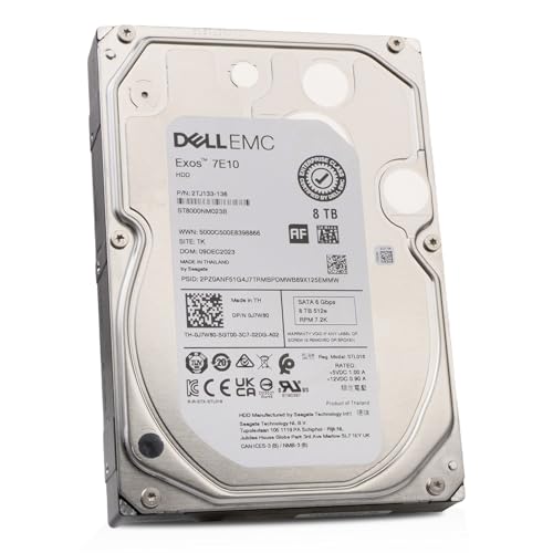 Image of Dell /Seagate Exos 7E10 ST8000NM023B 8TB 7200 RPM SATA 6Gb /s 512e 3.5in Enterprise Hard Drive