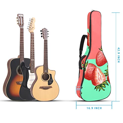 Housse imperméable pour guitare acoustique avec double bandoulière et poche Fruit Strawberry, Multicolore 01., 42.9×16… - Les Beatles, Paul McCartney, John Lennon, RIngo Starr, George Harrison Housse imperméable pour guitare acoustique avec double bandoulière et poche Fruit Strawberry, Multicolore 01., 42.9x16… – Image 6