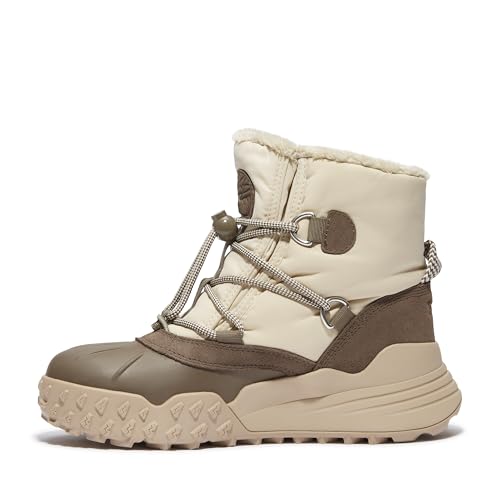 Timberland Timberland Women's Moriah Range Mid Warm Lined Waterproof Snow Boot, Natural Woven, 5.5 Medium