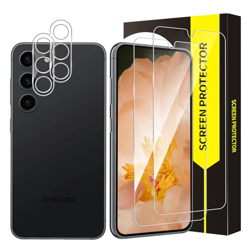 Bodyguard Schutzfolie für Panzerglas für Samsung Galaxy S23 5G, 2+2 Stück 9H Härte Schutzglas+Kameraschutz, Keine Blasen...