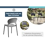 LC Garden Vini Gartenstuhl 2er-Set Anthrazit