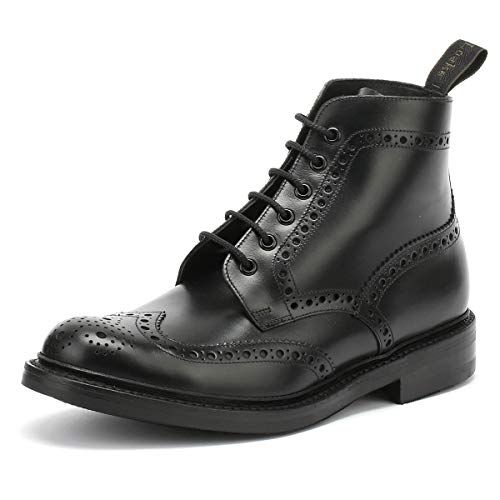 Loake Stivali da uomo in pelle Bedale-Brogue