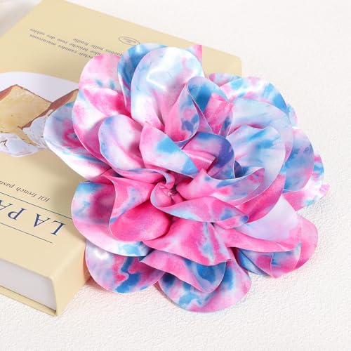 Moño grande para cabello oversize flor 7.8 pulgadas miniatura 7