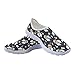 Dolyues Chaussures d'infirmière colorées ultra légères en maille pour femme Motif mandala, lion, cochon mignon ours respirant, Ours de dessin animé bleu marine, 39 EU