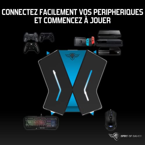 Spirit Of Gamer – Adaptateur Clavier Souris - Compatible Manette PS4/PS3/Switch/XBOX - Convertisseur pour Consoles Jeux Vidéo - Jouez avec Clavier et Souris grâce au CROSSGAME 1