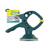 Fuerza de retención: 250 g wolfcraft Mini-pinza con resorte con ventosa microfix S I 3662000 I Útil en todos los hogares: para uso en bricolaje, jardín, coche y ocio (acampada)