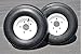 Antego Tire and Wheel (Set of 2) 5.70x8 Trailer Tire and Wheel Assemblies, White 5 Lug Trailer Tires and Wheels, 6 Ply, Load Range C