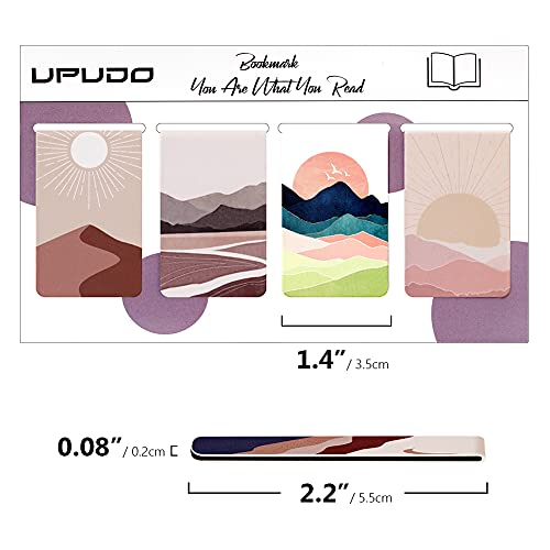 Upudo 12 Pack Magnetic Bookmark, Book Marker Clip For Teachers, Students, Book Lovers, Printing On 2 Side #TOP5