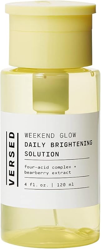 Versed Weekend Glow V1 Tônico líquido com AHA e vitamina C, 120 mL