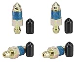 Dsnaduo 4-Piece Speed Bleeder Kit - Quick Bleeders with Dust Caps, M10x1.0-31.7mm