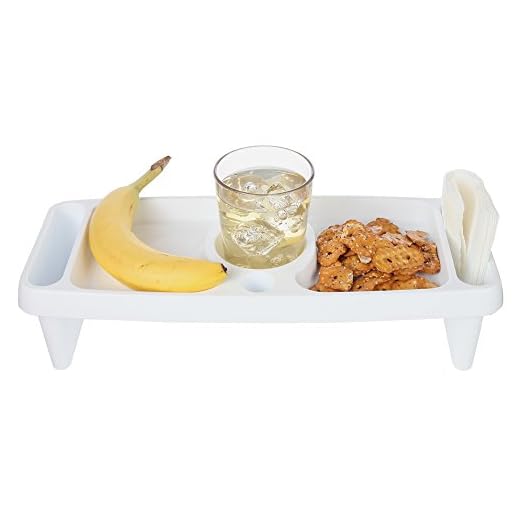 Home-X - Compact Lap Food Tray, Perfect for Convenient Snacking Around the House or While Watching TV, Easy to Clean Polypropylene Design Makes this a Must Own Serving Tray
