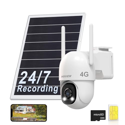 Image of 4G LTE Cellular Solar Security Camera Outdoor Wireless, No WiFi