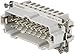 Heavy Duty Connector Insert, 16+PE Signal, HE Series, Plug, 6, 16 Contacts, Cage Clamp Pin, 16 A